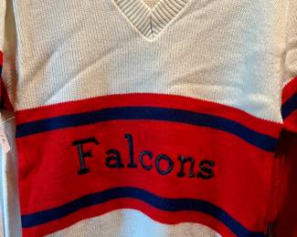 LOTS OF VINTAGE COUNTRY DAY CHEER OUTFITS, SWEATSHIRTS, AND JACKETS.