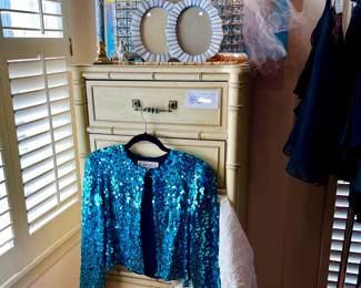 LOVE THIS BAMBOO STYLE VINTAGE LINGERIE CHEST.