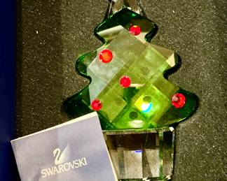 AMAZING LARGE SWAROVSKI CHRISTMAS TREE STILL IN BOX.