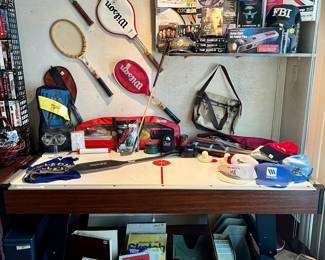 BRUNSWICK AIR HOCKEY TABLE WITH PADDLES