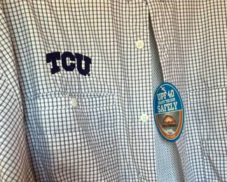 LOTS OF TCU APPAREL.