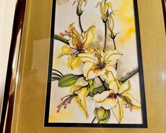 Paul Richards 1975 Framed Matted Watercolor