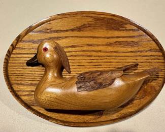 Hand crafted Wood Duck Drake. Lee Eisenschenk