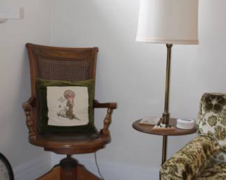 Antique Wood Office Chair