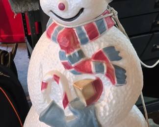 Happy Lighted Snowman