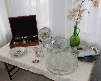 Community Silverware, Dishes, Lazy Susan, Glassware