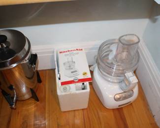 Coffee Pot and Food Processor