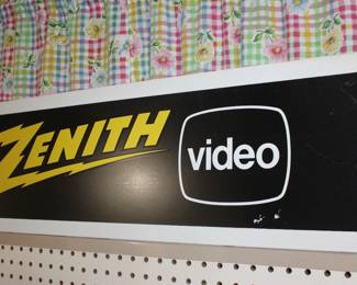 Zenith Video Sign and Shelf