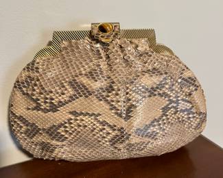 Vintage Judith Lieber snakeskin purse