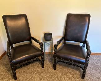Brown Leather Chairs