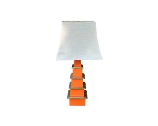 Jonathan Adler Large Orange Pagoda Table Lamp