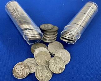 (80) 2 ROLLS SILVER DIMES