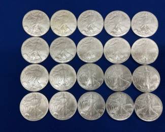 UNC 2007 SILVER AMERICAN EAGLES