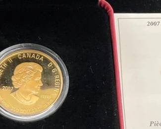 2007 $350 GOLD ELIZABETH II COIN