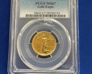 1986 $10 PCGS MS69 GOLD EAGLE