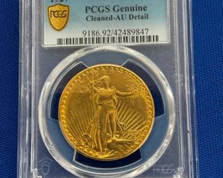 1927 $20 PCGS GOLD EAGLE