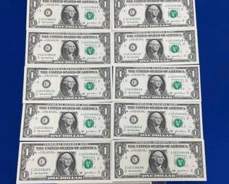 (12)$1 2003A SILVER CERTIFICATES,$2 1976