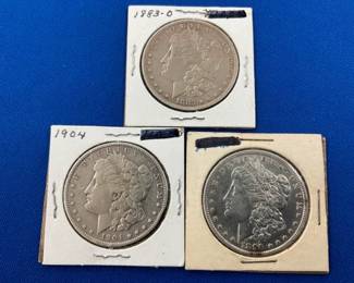 (3) MORGAN SILVER DOLLARS