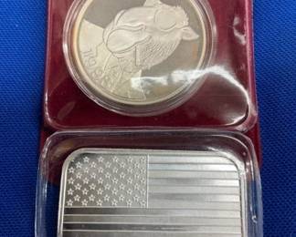 1 OZ SILVER BAR, 1993 CAMEL COMM.