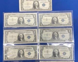 (9) $1 SILVER CERTIFICATES