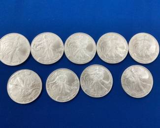 (10) UNC 2006 SILVER AMERICAN EAGLES
