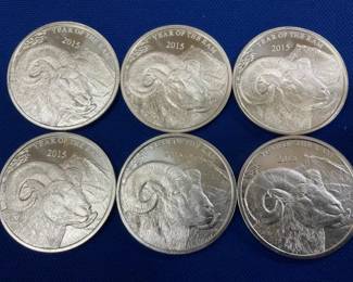 UNC 2015 1 OZ SILVER ROUNDS