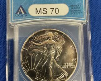1987 MS70 $1 SILVER EAGLE