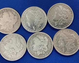 (6) MORGAN SILVER DOLLARS