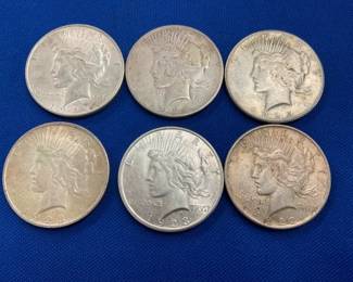 PEACE SILVER DOLLARS 1923,1922, 1925