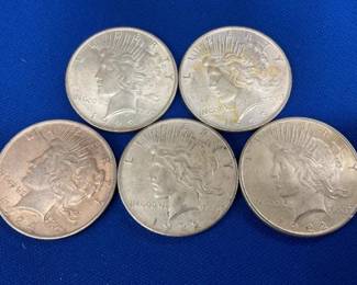 PEACE SILVER DOLLARS 1922,1923,1924