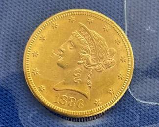 1886 $10 GOLD LIBERTY HEAD