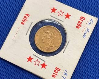 1879 $2 1/2 GOLD EXTRA FINE LIBERTY HEAD