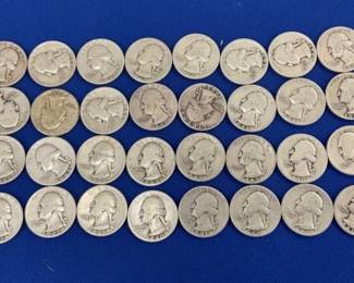 (40) 1940'S SILVER QUARTERS 90%