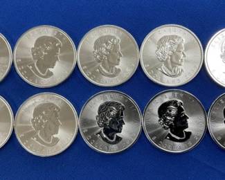 (1) 1OZ. SILVER CANADIAN ROUNDS