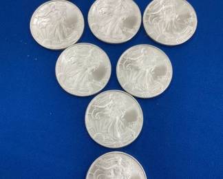 (10) UNC 2006 SILVER AMERICAN EAGLES