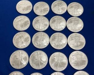 (20) UNC 2006 SILVER AMERICAN EAGLES