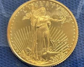 2001 $10 1/4 OZ GOLD DOUBLE EAGLE