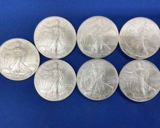 2007 UNC SILVER AMERICAN EAGLES