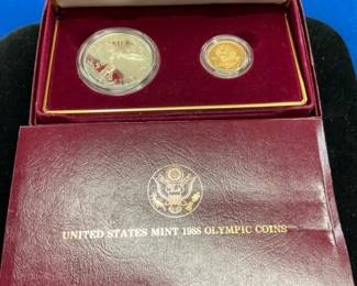 1988 $5 GOLD LIBERTY, SILVER PLURIBUS