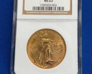 1925 $20 MS62 GOLD EAGLE