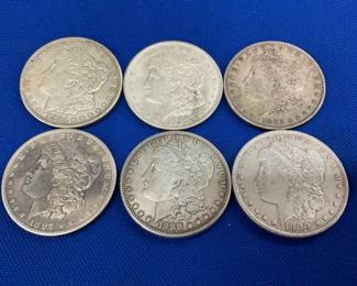 MORGANS 1921,1888,1900,1882,1897O