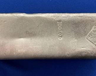 JM .999 100+ OZ SILVER BAR