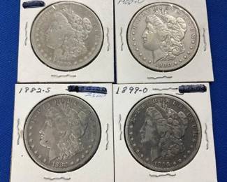 (4) MORGAN SILVER DOLLARS