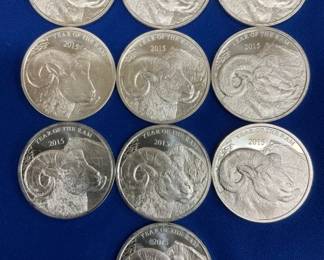 (10) UNC 1 OZ ROUNDS