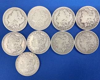 MORGANS 1884,1885,1891,1887,1882O,1889