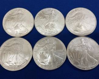 UNC 2006 SILVER AMERICAN EAGLES