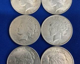 1922 PEACE SILVER DOLLARS