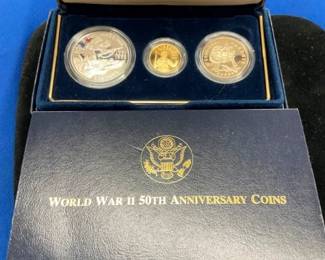 1991-95 WWII 50TH ANN. COMM COINS