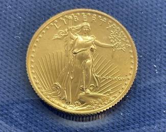 $10 1/4 OZ GOLD EAGLE