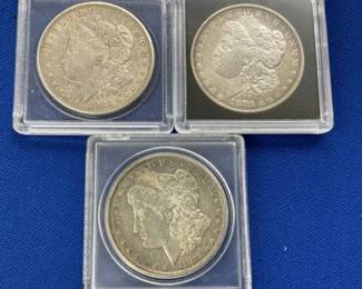 (3) MORGAN SILVER DOLLARS